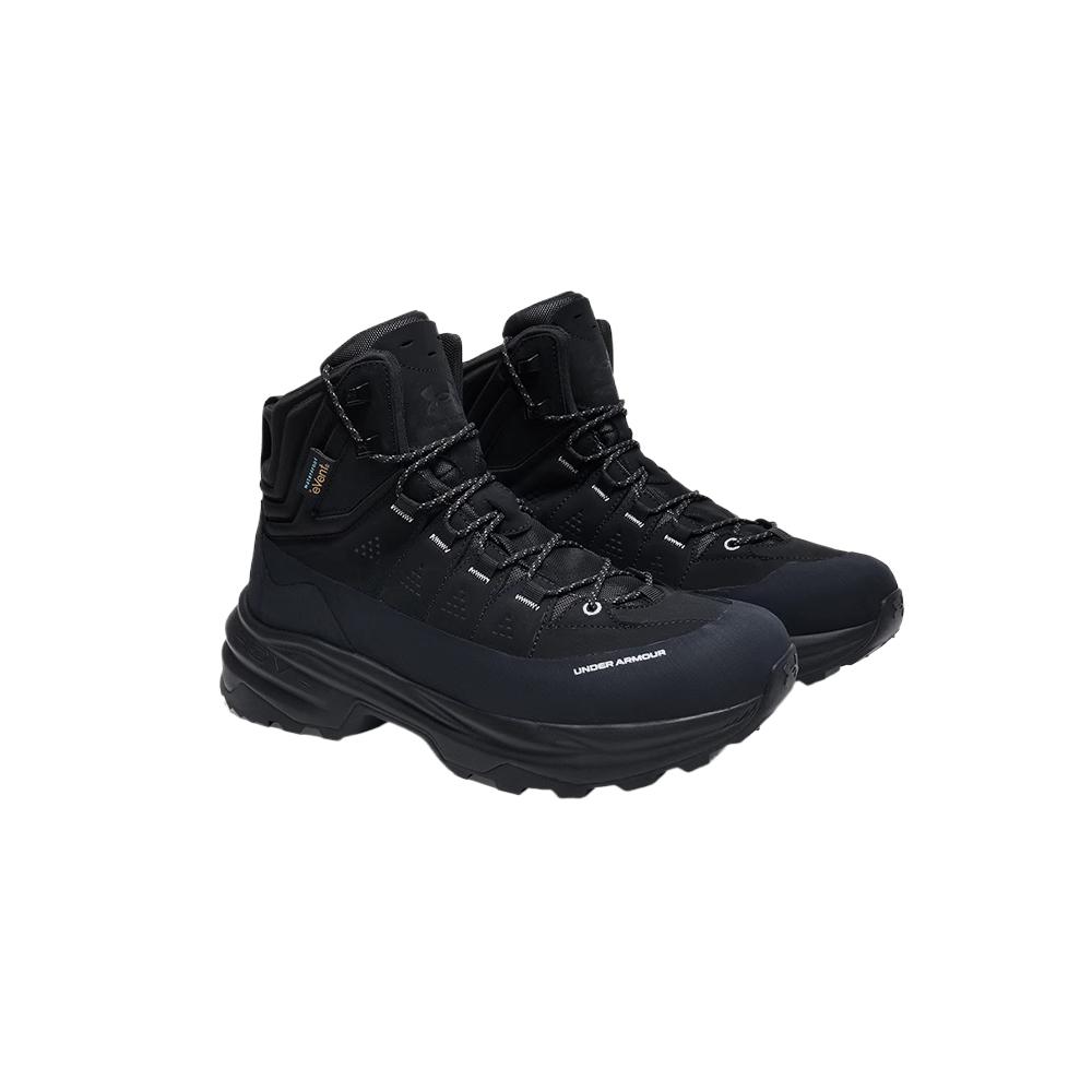 Under Armour Comfortable Shock Absorbing Durable Waterproof High Top Hiking Shoes Unisex Hiking Shoes Black 14438001-0033