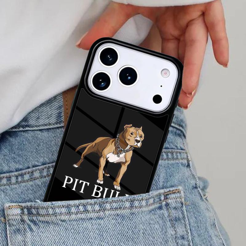 

Pitbull Dog Phone Case for iPhone 17ProMax 12 13 14 15 16e 17 Pro Max Plus Air Cover iPhone 12 Pro Max