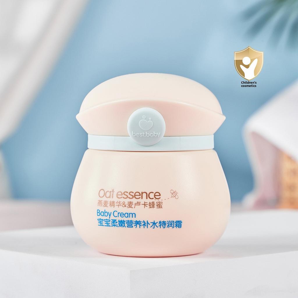 Jemný dětský hydratační krém Vyživující hydratace pro citlivou pokožku Celoroční ochrana pokožky pro děti