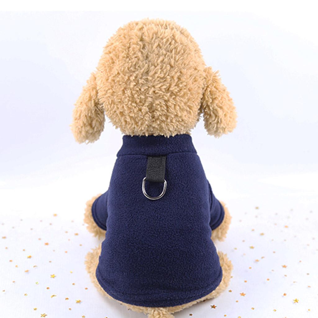 

Pet Dog Winter Warm Cold Shirt Clothes Pet Coat Vest S тёмно-синий
