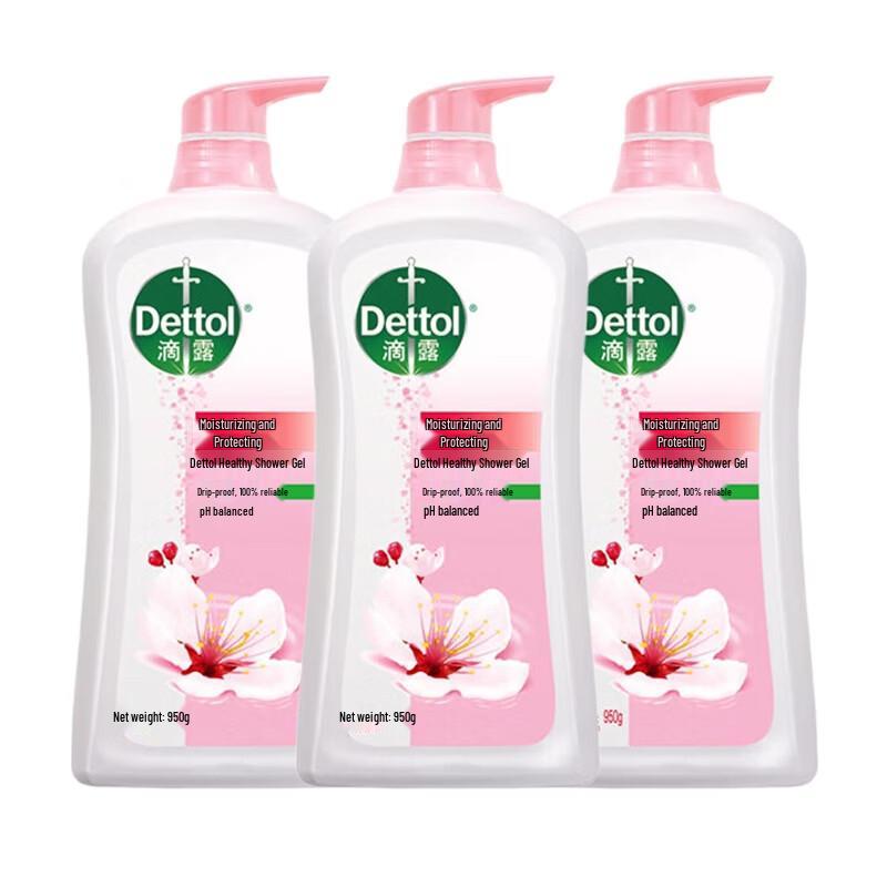

Dettol Healthy Moisturizing & Antibacterial Shower Gel (3x950g)