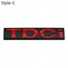 3D Metal TDCI Letters Car Rear Trunk Emblem Badge Sticker Decals For Kuga Explorer Transit Accessories