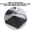 Portable USB3.0 4K Bluray External Optical Drive Recorder CD Writer for Windows 2000XPMAC OSBlack