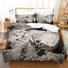 3D digital printing pattern sanded bedding three-piece set quilt cover pillowcase home set