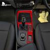 Real Carbon Fiber For BMW X1 F48 X2 F39 2018     Car Console Gear Shift Panel Frame Sticker Interior Accessories