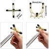 Professional Portable Snooker Bridge Head With Rubber Sleeves Metal High Low Fork Crosshead Pool Table Tool