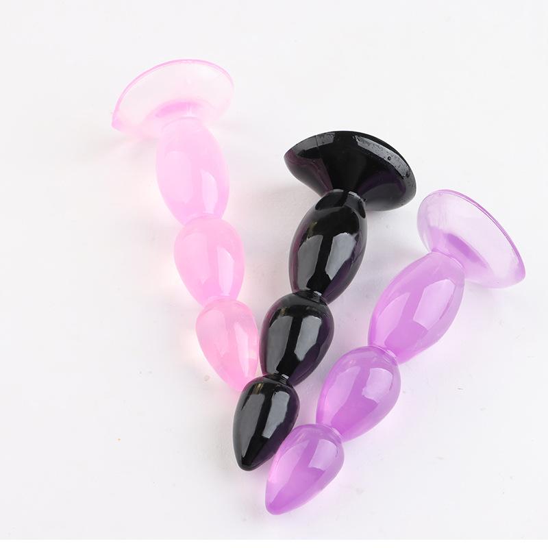 Soft Anal Dildo Butt Plug Prostate Massager Adult Gay Anal Plug Beads G-spot Erotic Sex Toys for Men Women Products