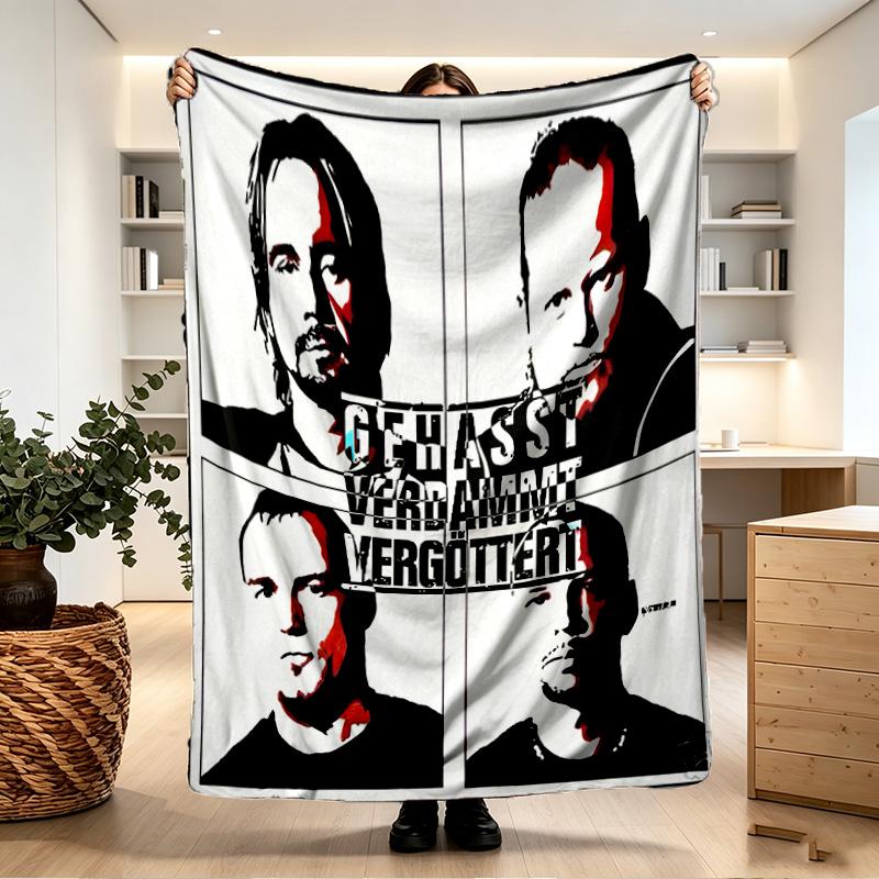 Bohse Onkelz Print Blanket - Soft & Comfortable, for Bedroom, Travel, Sofa, Home Decoration - Birthday Christmas Gift for Friend