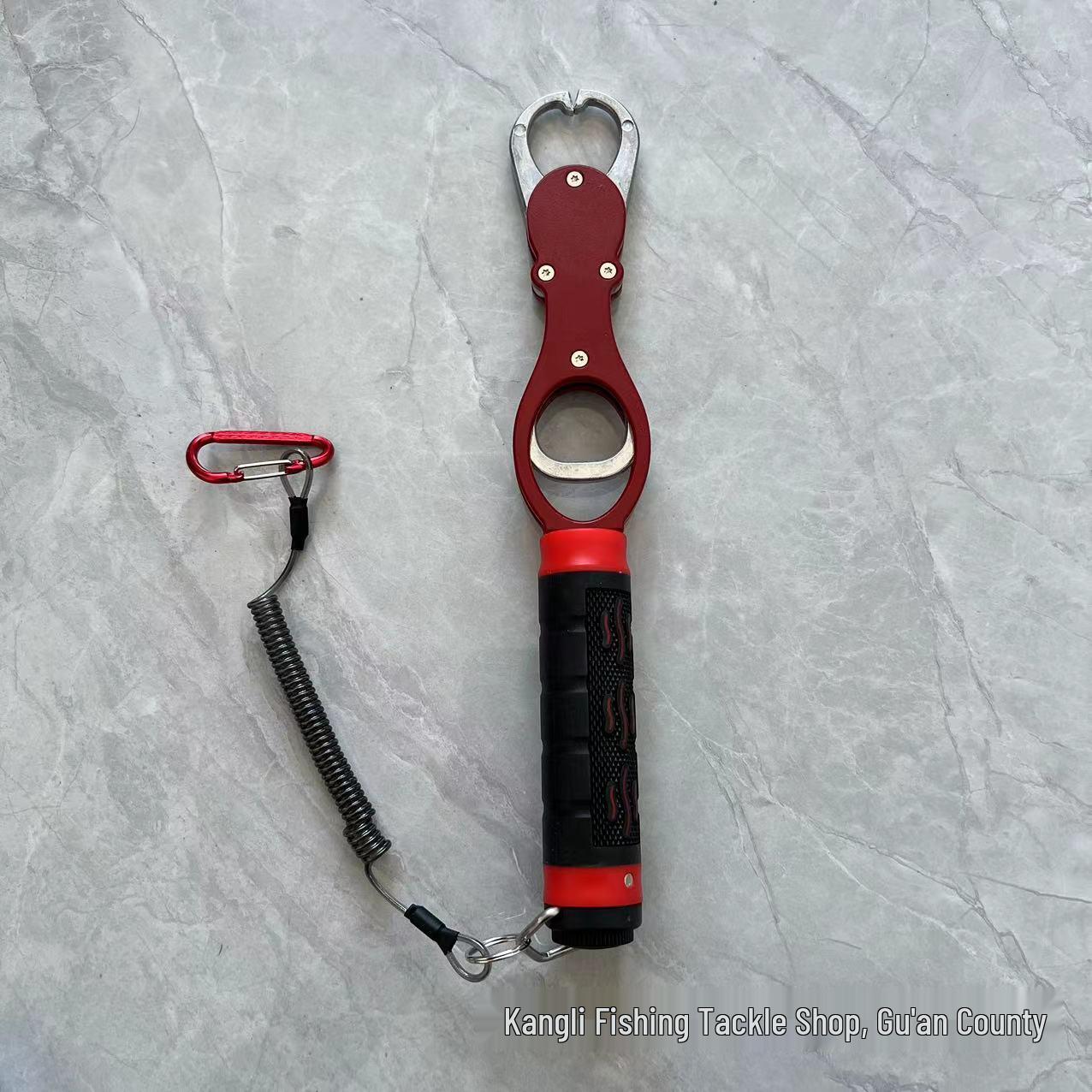 New Lightweight Aluminum Fish Gripper with Scale & Lure Pliers