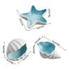 Elegant Coastal Themed Ceramic Dish For Jewelry Storage Makeup Vanity Tabletop Decorative Display Tray