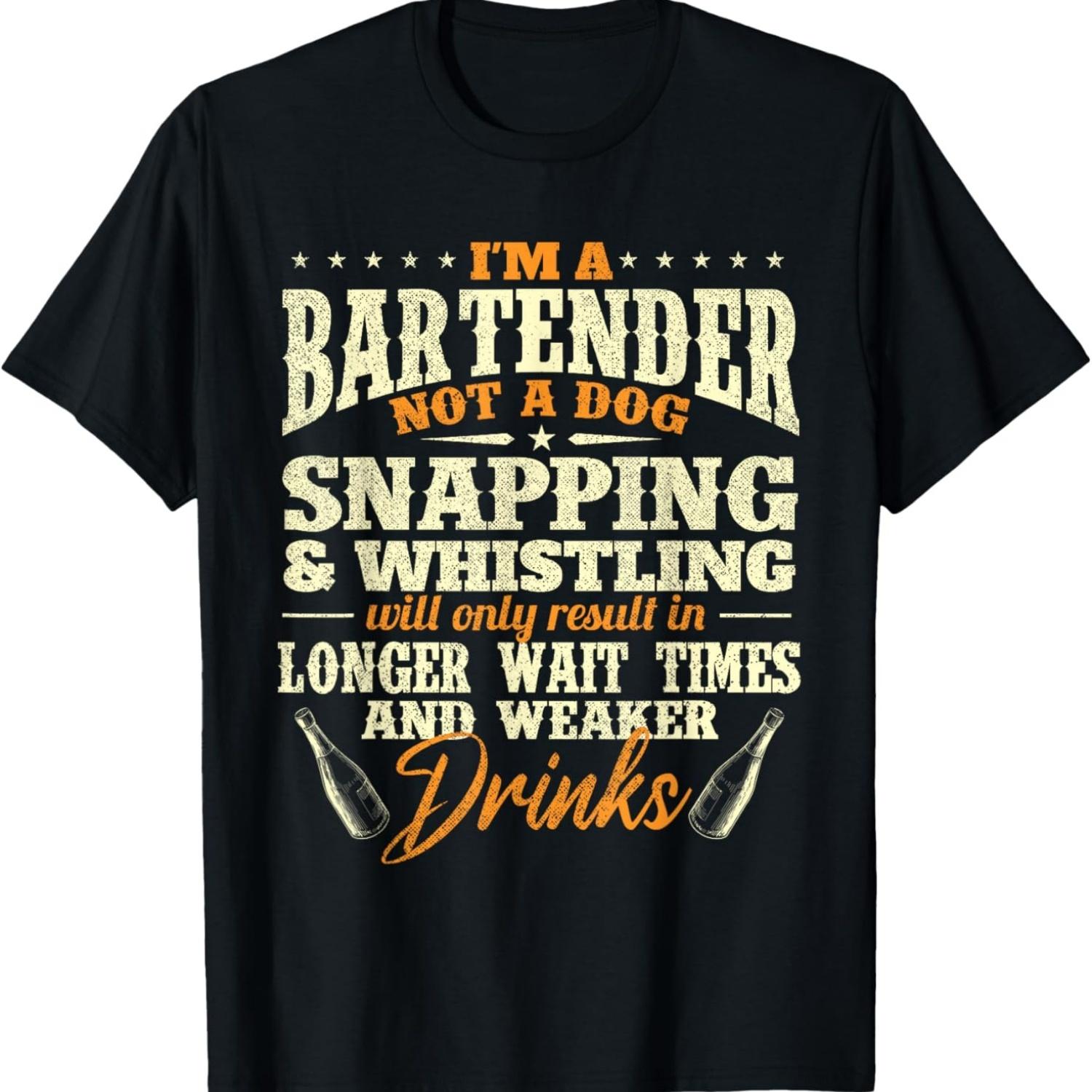 I m A Bartender Not A Dog - Tapster Bartending Bar Pub Owner Men Women T-Shirt S чёрный