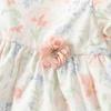 DAVE&BELLA Mädchen Sommerkleid aus Baumwolle mit Blumenmuster