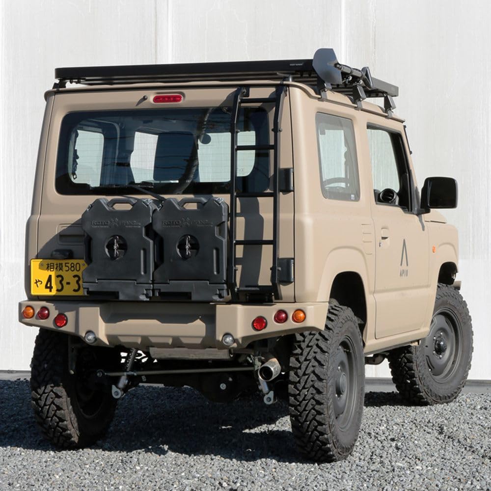 Apio Rotopax Double Mount Bracket Rear Gate Direct [JB64, JB74] Type, Semi-Gloss Black, 3003-32