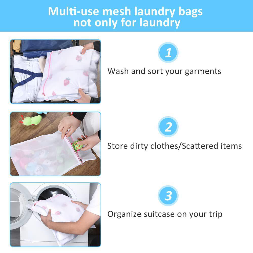 Premium Zipper Mesh Laundry Bag for Shirts, Bras, Socks, and Stockings