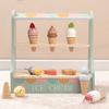 Simulated Wooden Ice Cream Combination, Wooden Early Education Toys, Hand Eye Coordination Ability