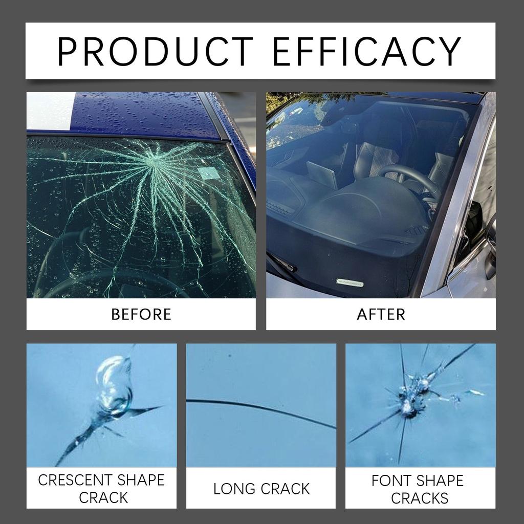 Car Windshield Drops Front Windshield Liquid Kit Quickly Repairs Cracks 30ml