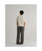 8SECONDS Two-Tone Crease Wide Fit Elastic Waist Pants - Khaki