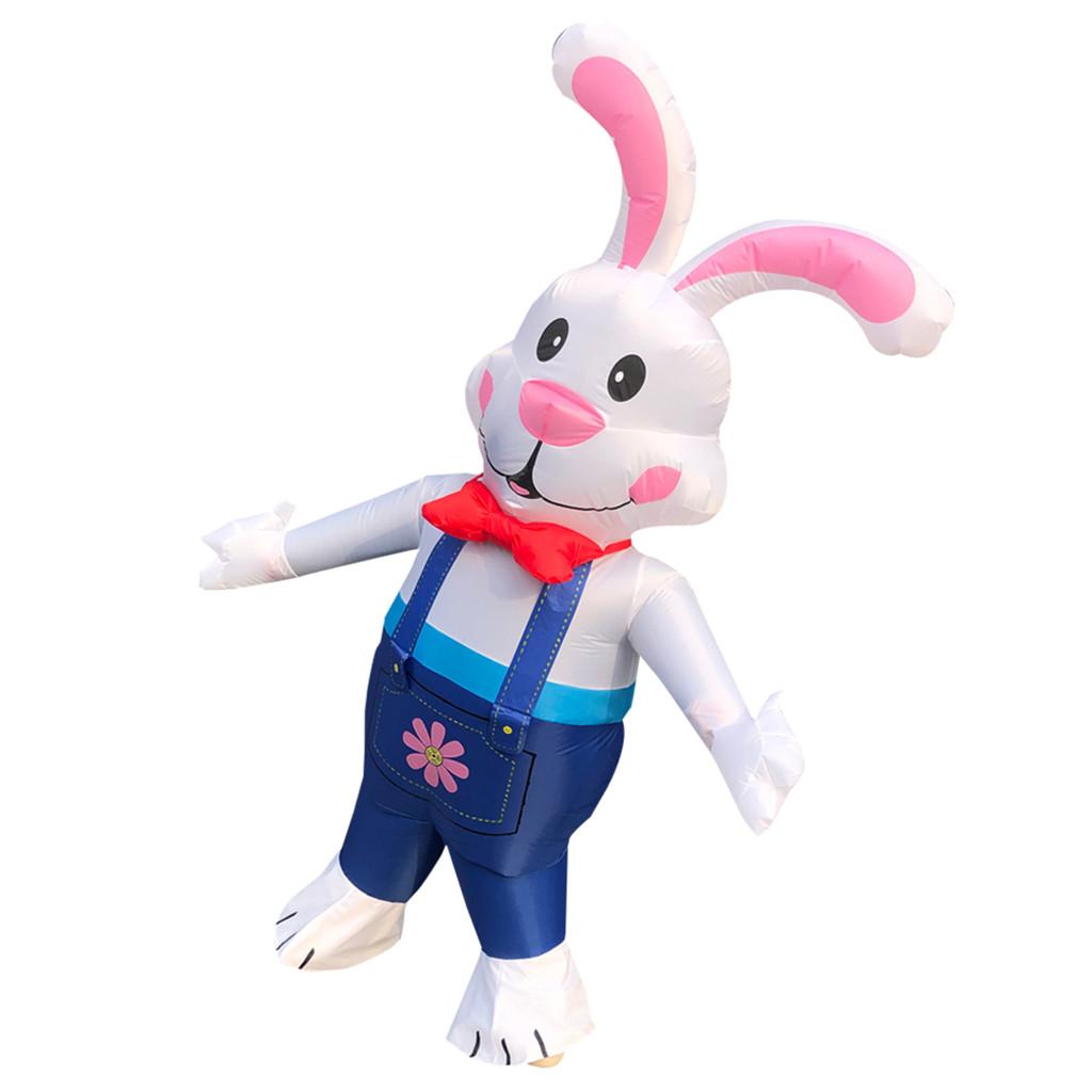 Inflatable Costume Game Fancy Dress Easter Jumpsuit Cosplay Outfit Gift Rabbit