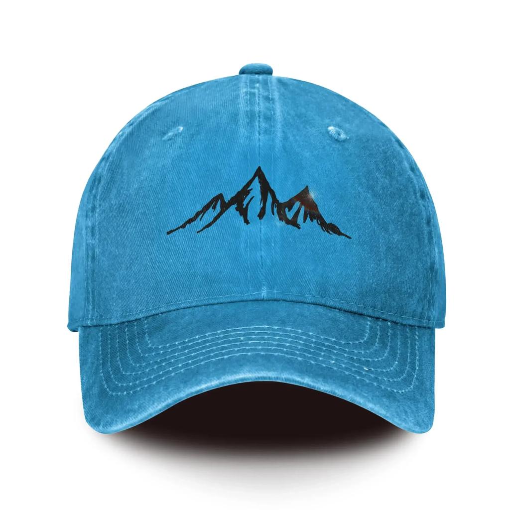Berg Baseballkappen Weich Herren Baumwolle Ballcap Minimalistischer Stil Outdoor Sport Täglich Damen Kappe