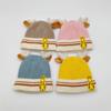 Autumn and Winter Children's Knitted Hat with Thick Velvet Cartoon Warm Hoodie Super Cute Baby Boys and Girls Pure Cotton Hat