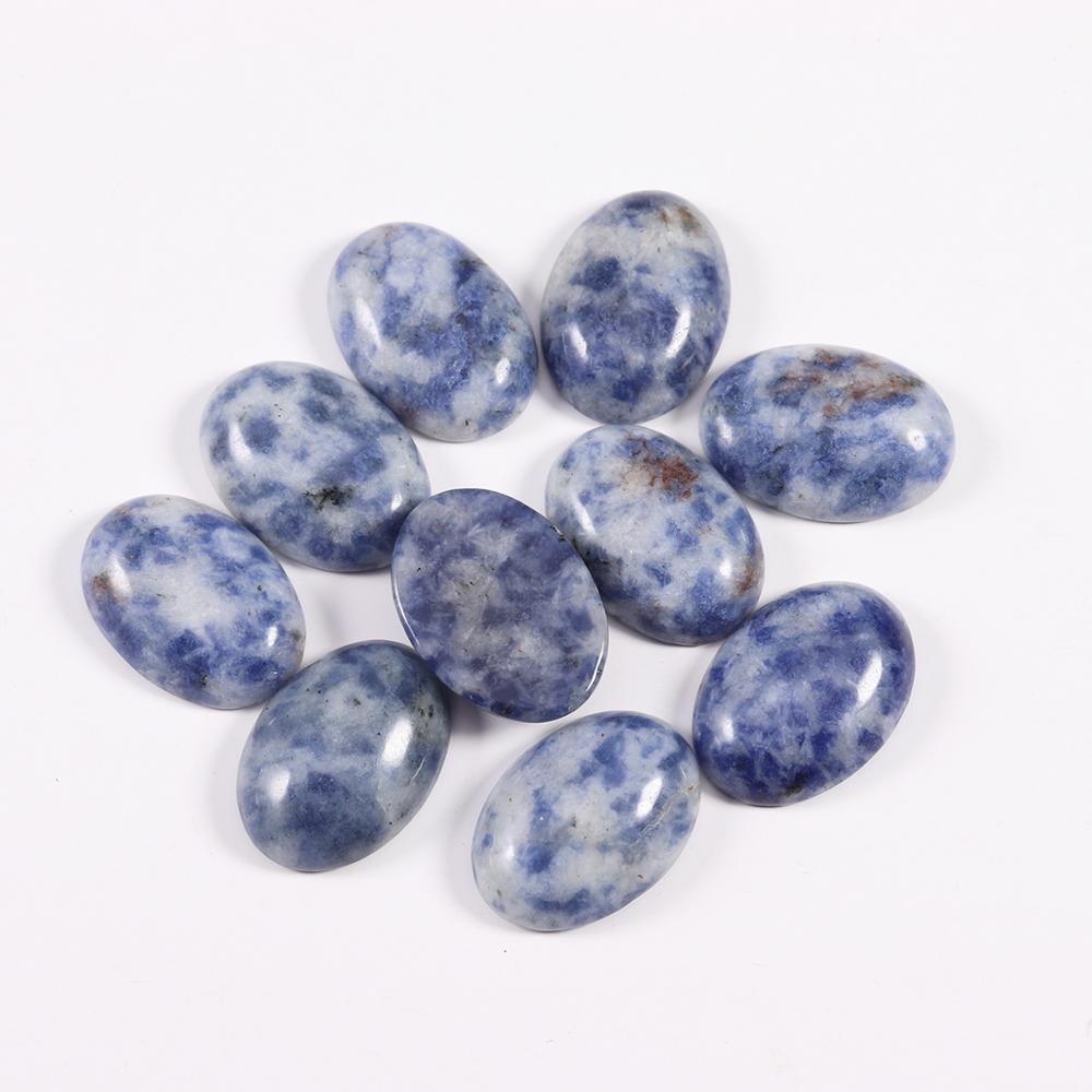10x14mm 13x18mm Natural Stone Beads Oval Cabochon Loose Bead For Bracelet Earring Jewelry DIY Craft Making Accessories