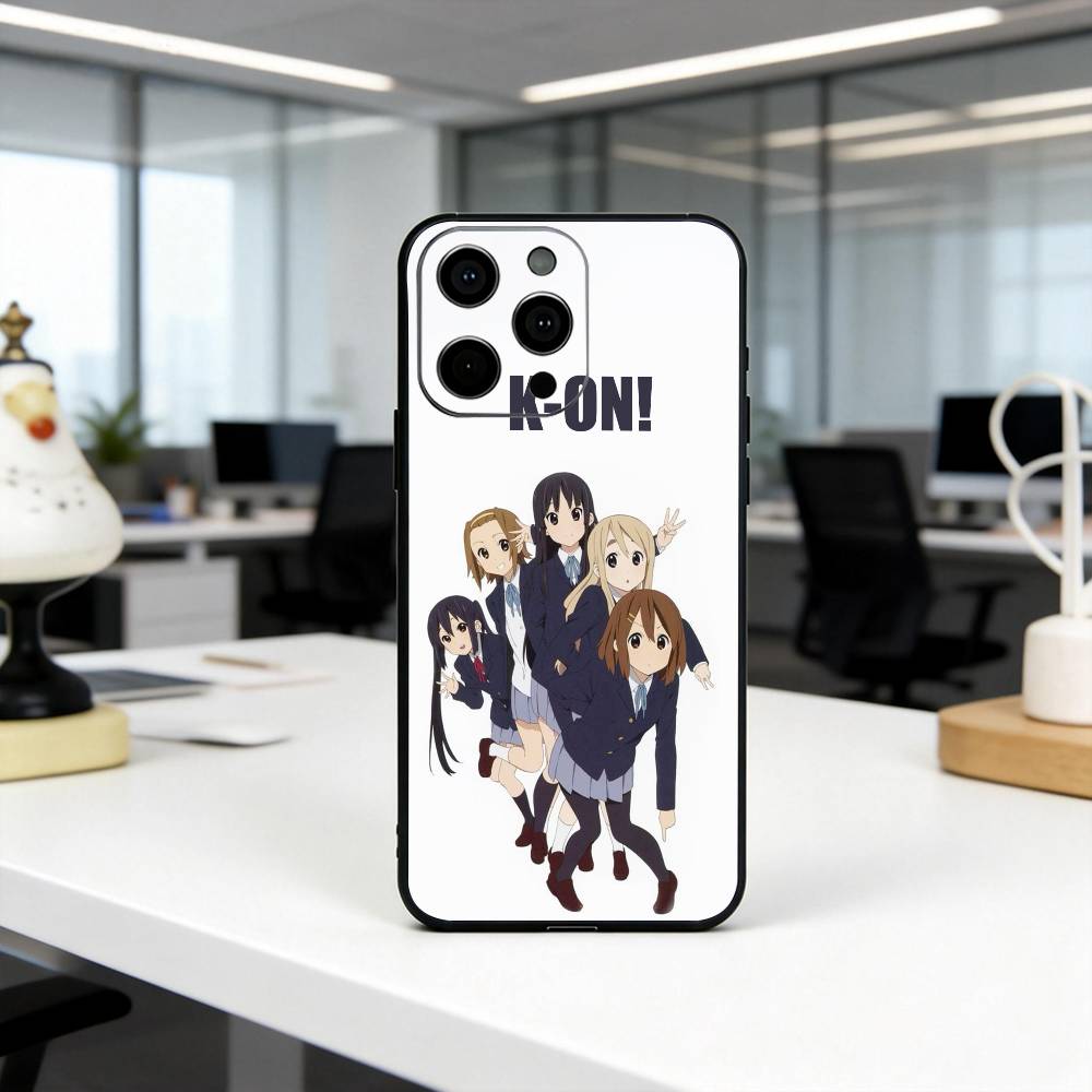 K-K-ON Musikband Mädchen Handyhülle Silikon Weich Für IPhone 17 16 15 14 13 12 11 X XR Plus Pro Max Plus
