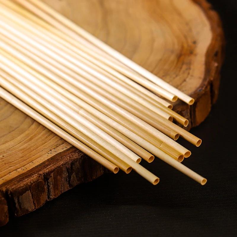 1000pcs 20cm Natural Wheat Straw Eco-Friendly Drinking Straws Portable 100% Biodegradable Milk Tea Straws Kitchen Bar Accessory