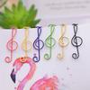 20 Pcs Metal Paper Clips Cat Dog Musical Notes Assorted Color Paperclips Bookmark Teacher Students Office Supplies