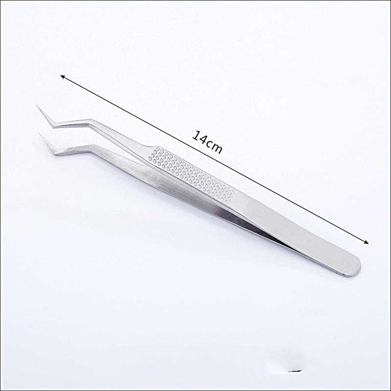 

1pcs Stainless Steel Tin Positioning Tweezers Precise Tin Wire Clamping Non-slip Wear Resistant Anti Static Tweezers 1pcs срібний