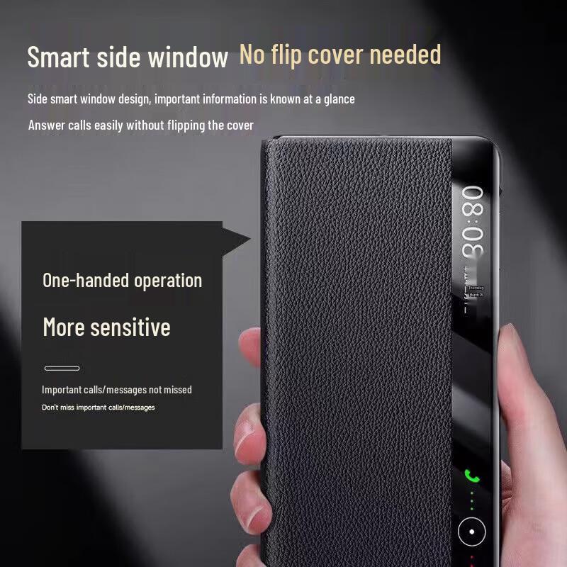 Huawei Fold Serie Veganes Leder Schutzhülle