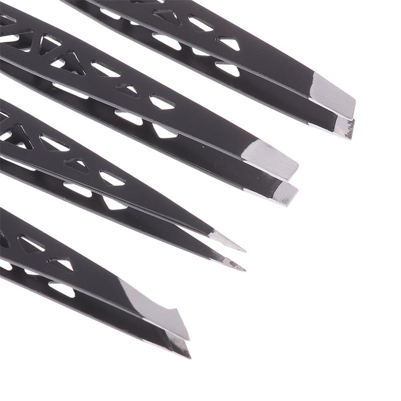 4Pcs Professional Tweezers Set - Perfect For Eyebrow Hair Removal, Splinter & Ingrown Hair Removal & For Men & Women
