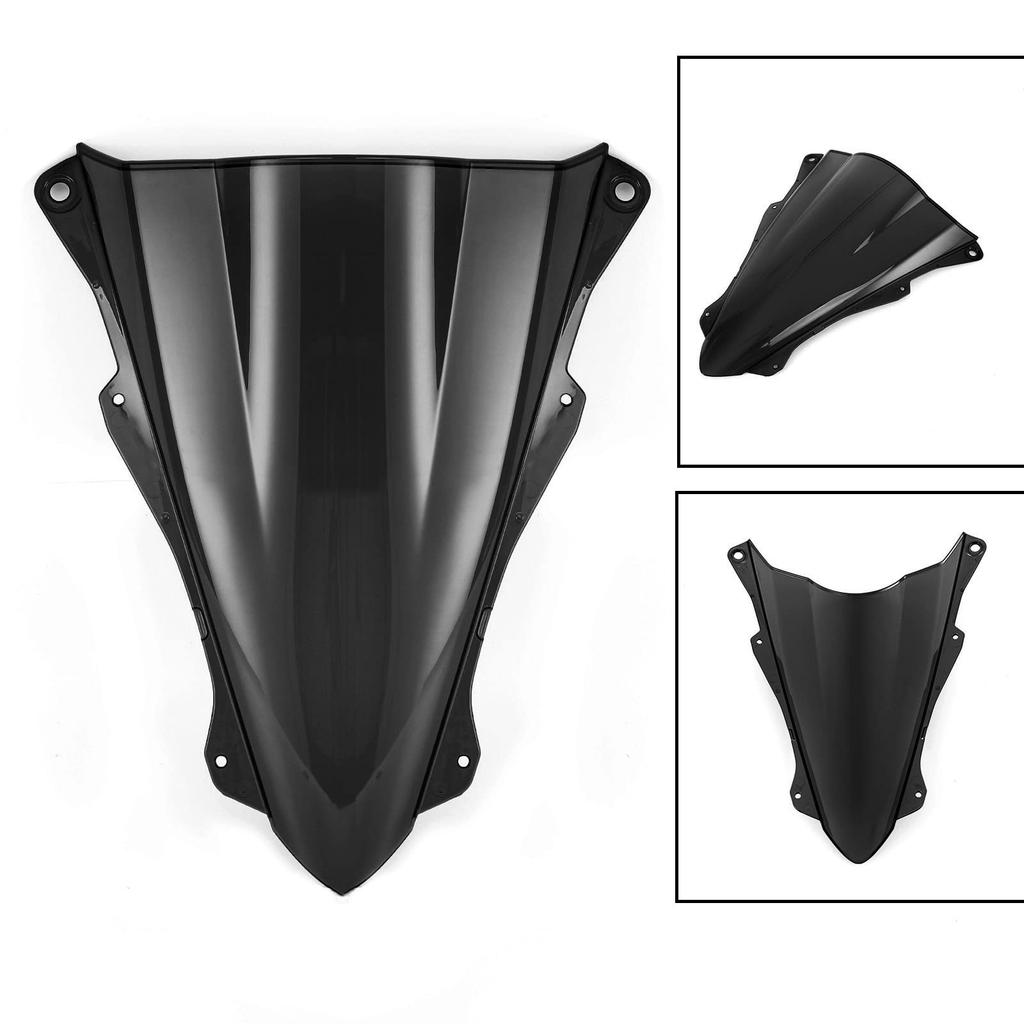 VIPIH Motorcycle Windshield for Kawasaki Ninja ZX25R ABS Meter Windshield Custom Exterior (2020-2021), Windscreen, Deflector, Visor, Protector, Parts,