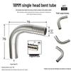 304 Stainless Steel 90° Welded Elbow Hose Fitting - Sizes 6, 8, 10, 12