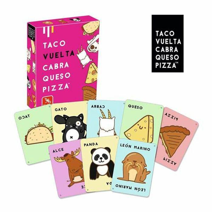 Educational Game - Lúdilo - Taco, Vuelta, Goat, Cheese, Pizza - Bilingual Spanish - Double-sided Cards - Stimulates Attention and Memory