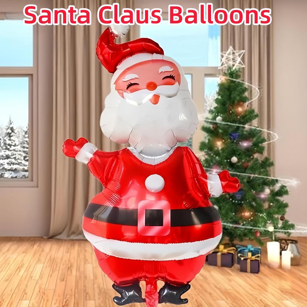 Christmas Balloon Large Santa Claus Decorative Balloon Aluminum Foil Balloon For Christmas Party Decorative Supplies