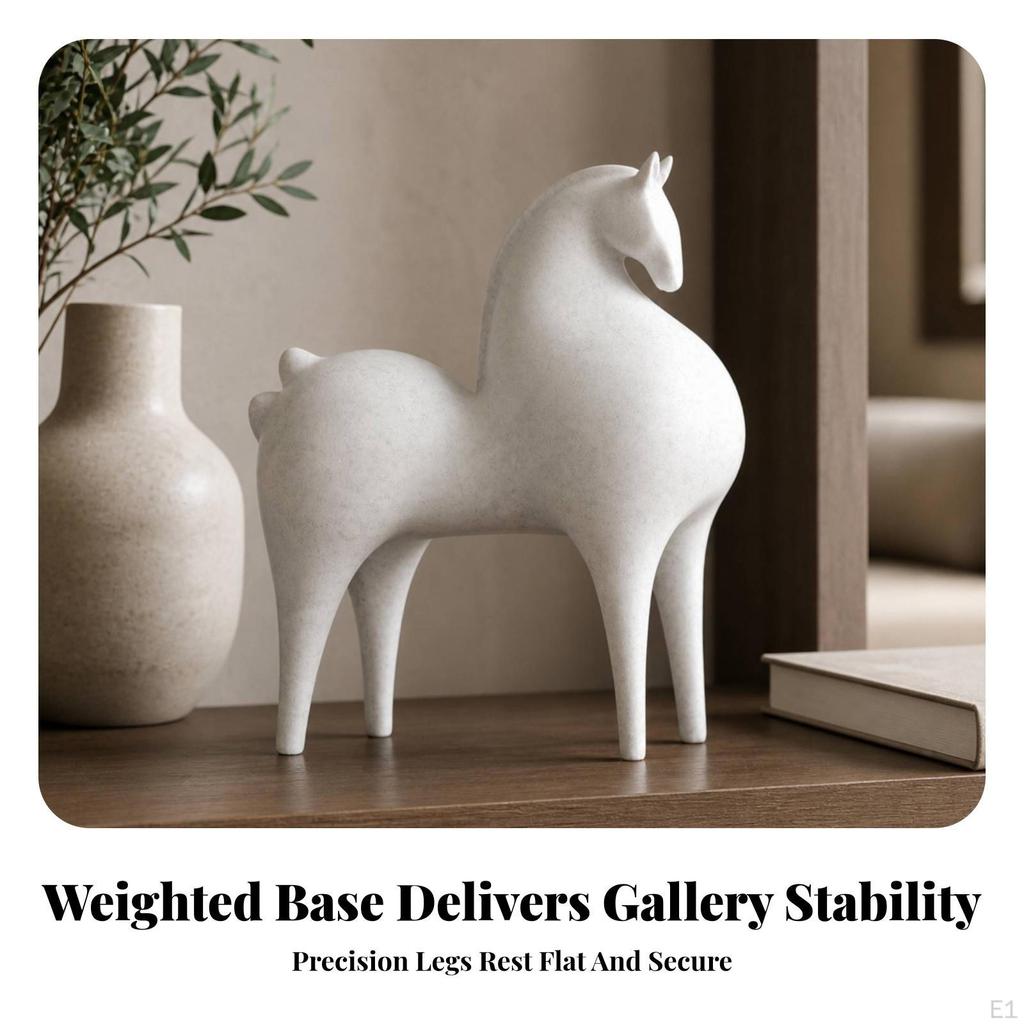Abstract Horse Figurine Minimalist Decorative Artistic for Wine Cabinet