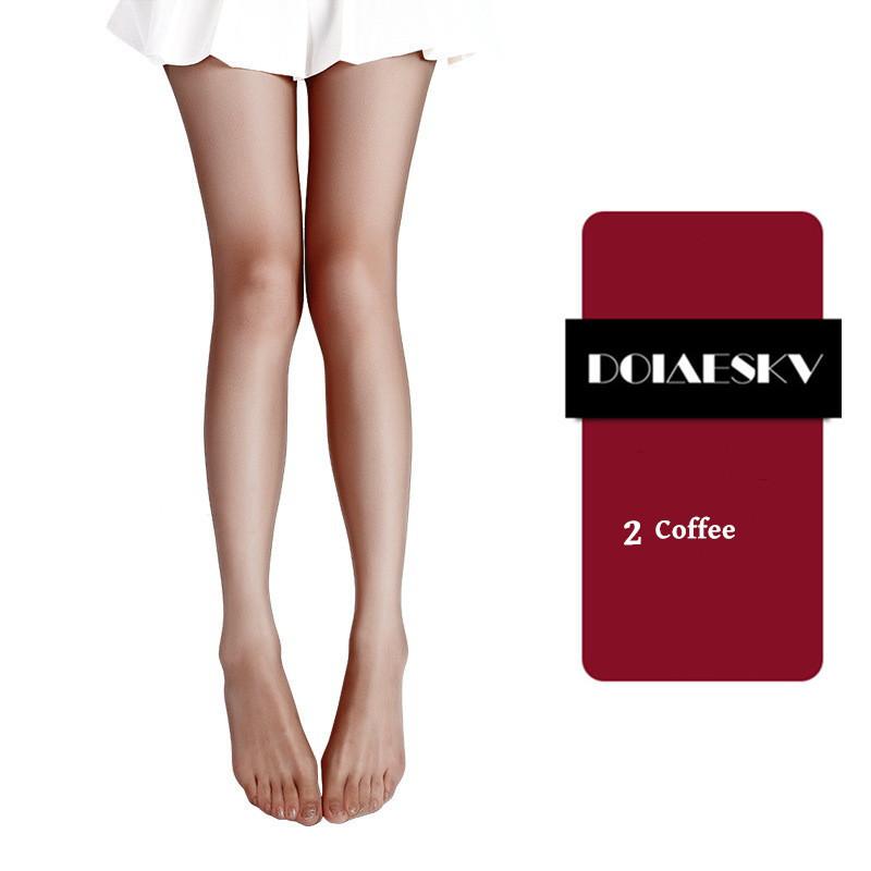 2Pairs 0D Sexy Breathable Tights Open Crotch Transparent Women Pantyhose Ultra-Thin Nylon Tights Stretchy Stockings Female
