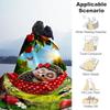 1PC Hedgehog, HammockOutdoor Flannel Blanket - Soft Plush Decor for Picnics, camping, Bedroom, Playroom, Office, or Lunch Break 1324A