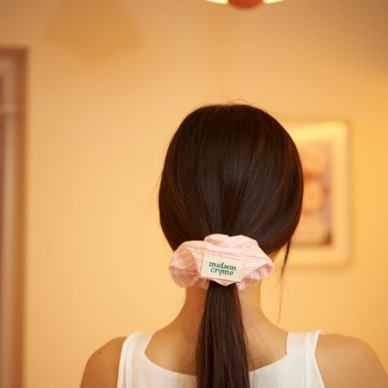 maison creme Scrunch_Pink stripe