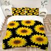 3pcs Sunflower Pattern Bedding Set, Breathable and Soft, Suitable for All Seasons, Ideal for Home Use, Suitable for Bedroom Decor 21181