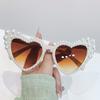 Heart-shaped Design Cat Eye Eyewear UV400 Protection Beach Party Sun Glasses  Women