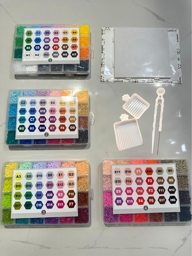 Full Set of 221 Fusion Bead Colors: DIY Puzzle Toy for Children's Early Learning