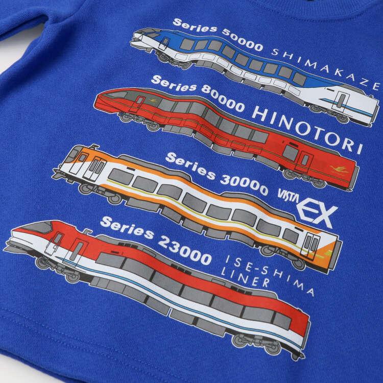 [Children's Clothing] Moujonjon (Moojeongjeong) Made In Japan Kintetsu Railway Printed Fleece Sweatshirt 100cm-130cm F50608