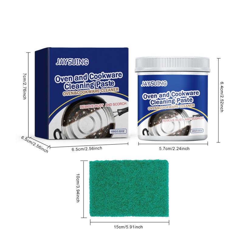 Stainless Steel Cleaning Paste High Strength Rust Remover for Kitchen Appliances and Cookware Polishing