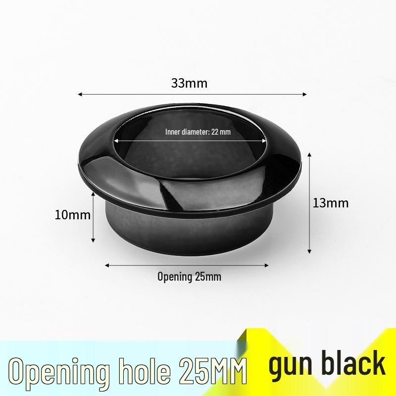 ABS Plastic Round Desktop Cable Grommet Cover, Wire Management Ring