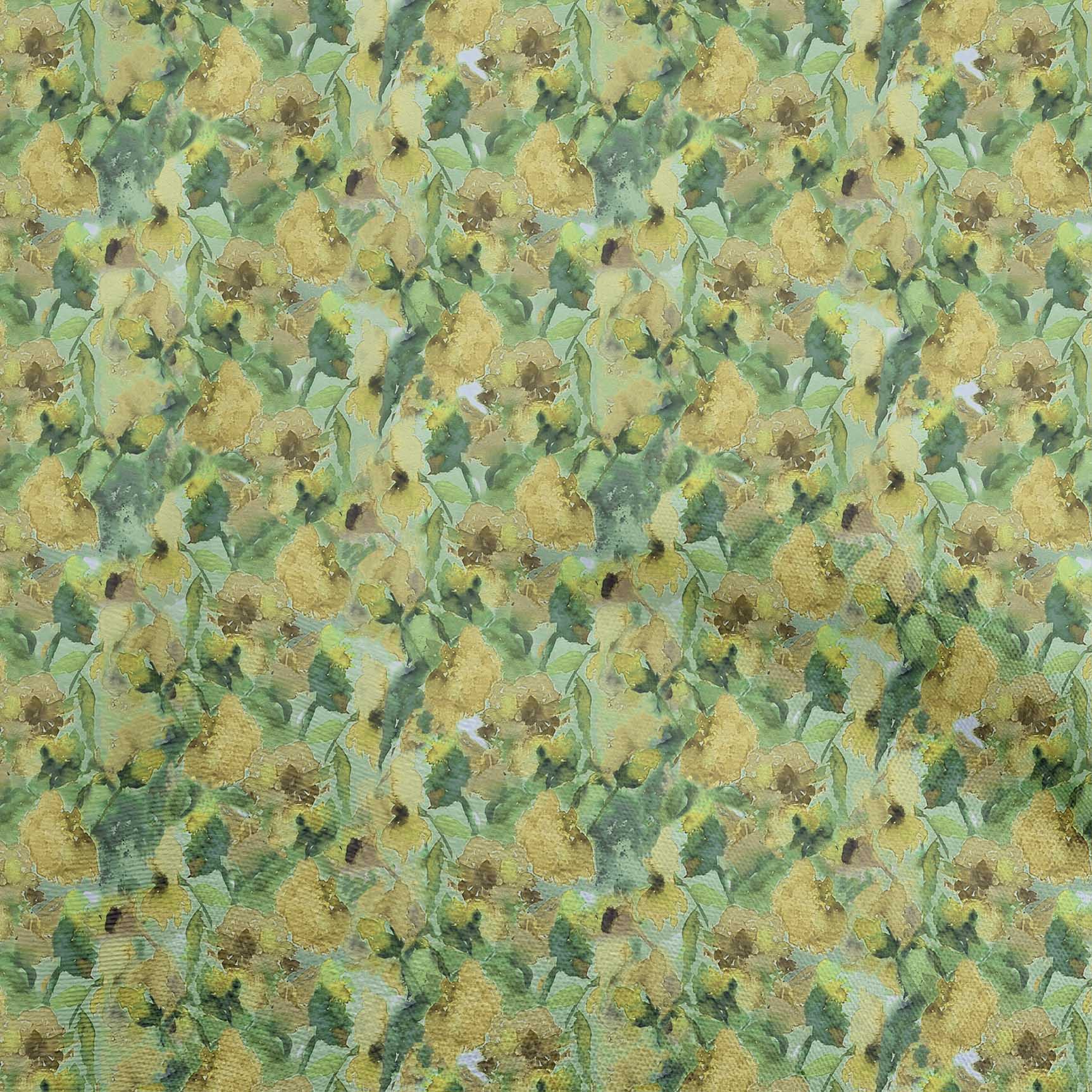 

oneOone Cotton Poplin Brown Fabric Abstract Floral Fabric For Sewing Printed Craft Fabric By The Yard 42 Inch 42 Inch Wide - Viscose Chiffon жовтий
