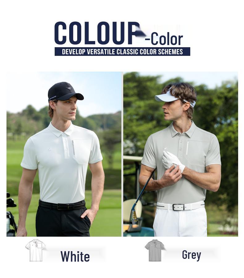 PGM2026 Men's Quick Dry Short Sleeve Polo Shirt for Golf