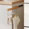 8/12 Hooks Retractable Wood Clothes Hanger Multi-functional Bra Storage Hanger Wall-mounted Wardrobe Hanger Clothes Organizer