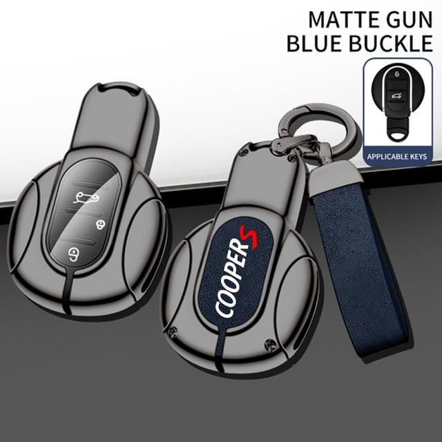 Çinko Alaşım Deri Araba Anahtarı Durum Kapak MINI Cooper çalışır Clubman Hardtop Hatchback Countryman F54 F55 F56 F57 Oto Anahtarlık