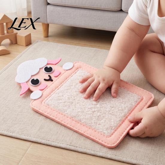 Textured Sensory Tile 1/8Pcs Kids Animal Theme Mat, Tactile Wall Panel Tile, Baby Touch Feel Mat And Activity for Preschool Playroom Classroom